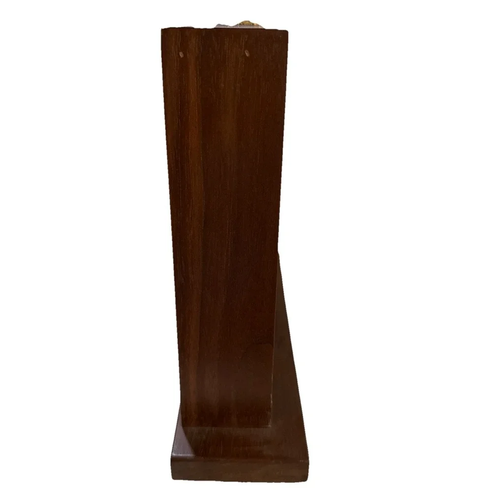 American Legion Wooden Mantle Quartex Clock 24 Hour Military Clock‎
